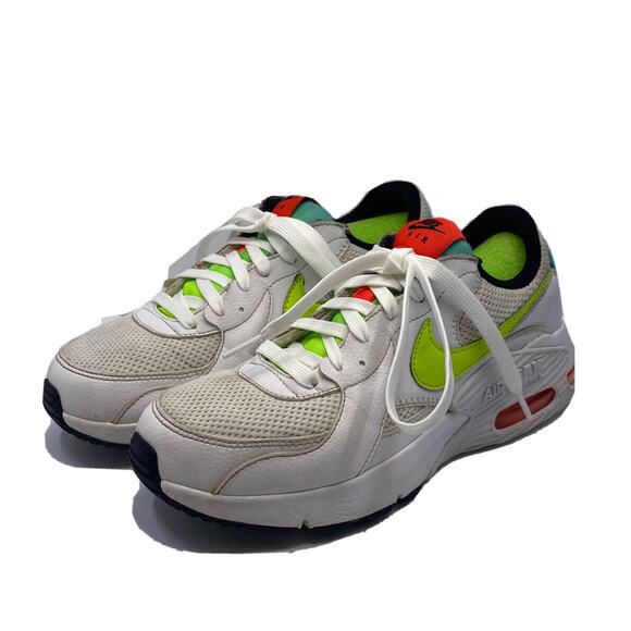 Nike Excee White Volt Womens Size 8 EU 39 Womens Running Shoes Trainer Training - Picture 1 of 8